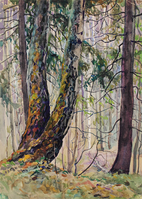 Морозов Константин Феофанович. Летний пейзаж 